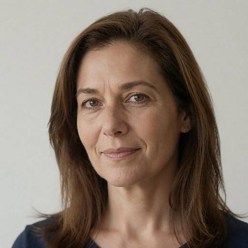 Portrait of a Relaxed Middle-Aged Woman