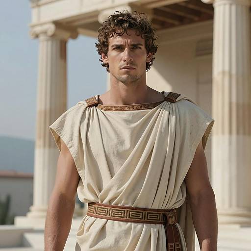 Photorealistic Grecian Toga Portrait