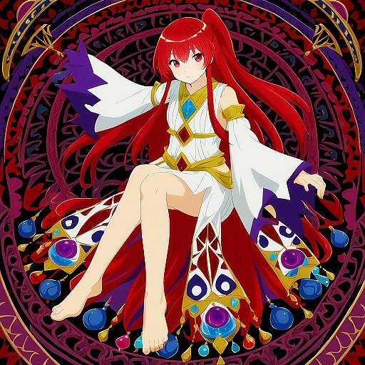 Illustration of Morgiana, magi the labyrinth of magic in the style of Pokoten (pokoten718)