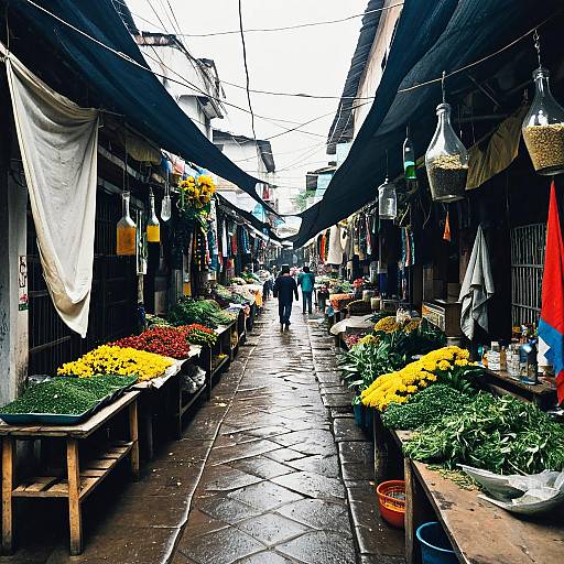 Lichtenstein Iquitos Tarp Alley Market