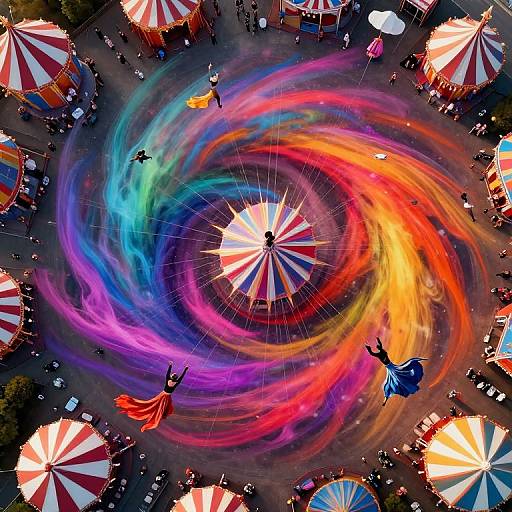 Aerial Carnival in Cosmic Maelstrom