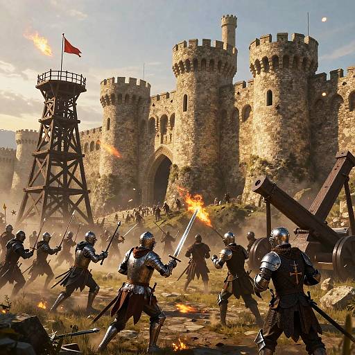 Medieval Fortress Siege Battle