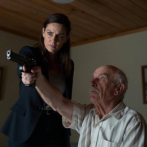 Tense Standoff Between Two Characters