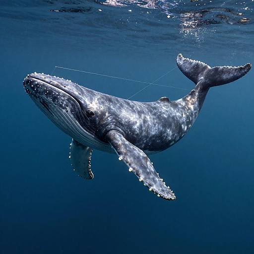 Intricate Photorealistic Whale Design