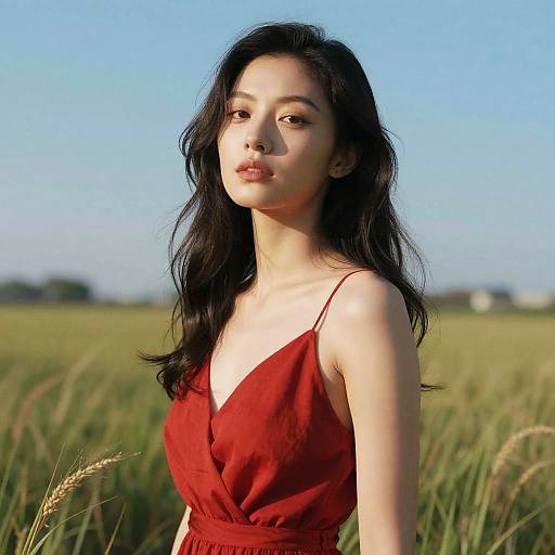 Serene Portrait of a Girl in Nature