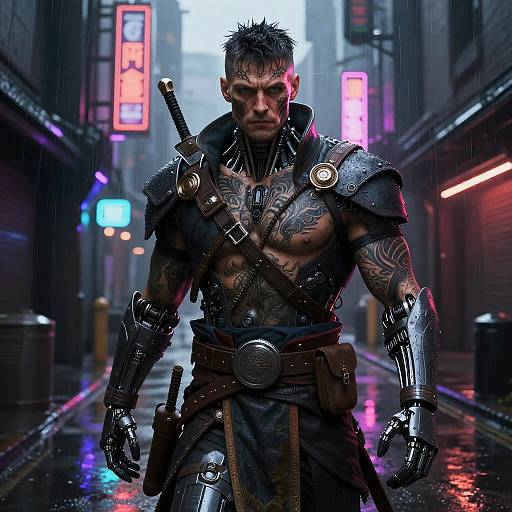 Cyberpunk Warrior McGranitt Portrait