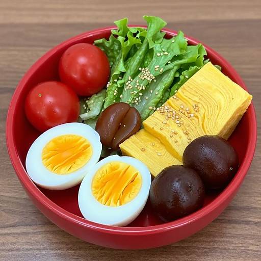 Vibrant Colorful Bento Bowl Artistry