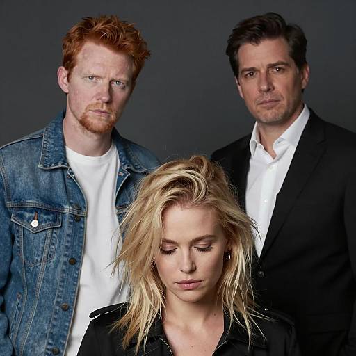 Dramatic Portrait of Three People