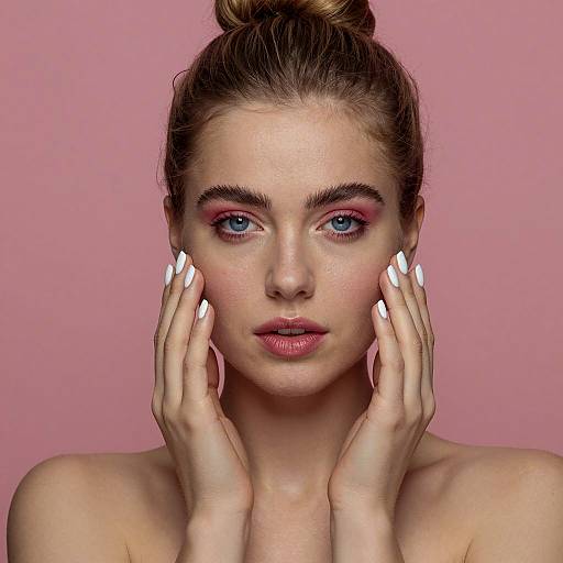 Fair-Skinned Woman with Neutral Expression