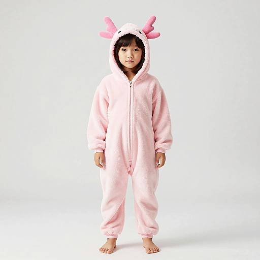 Cute Pink Axolotl Onesie Hoodie