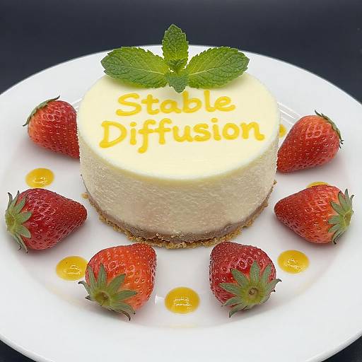 Cheesecake with Stable Diffusion Icing