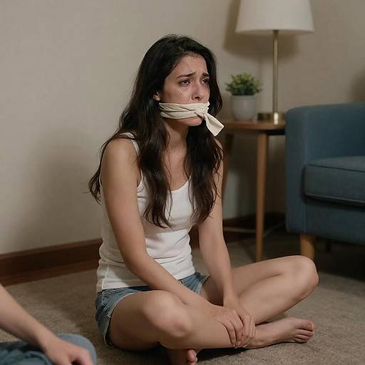 Dramatic Interior Scene with Captivity