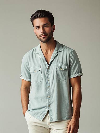 Photorealistic Summer Casual Man Portrait