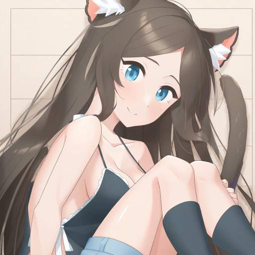 Illustration of Aina (mao lian), original in the style of Citron 82