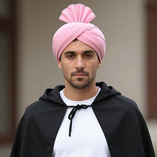 Meme Man in Pink Turban Costume