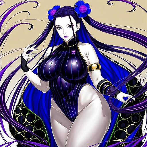 Illustration of Murasaki shikibu (swimsuit rider) (fate), fate/grand order in the style of Haga yui