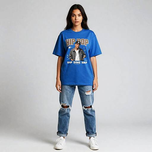 90s Hip Hop Style Woman Pose