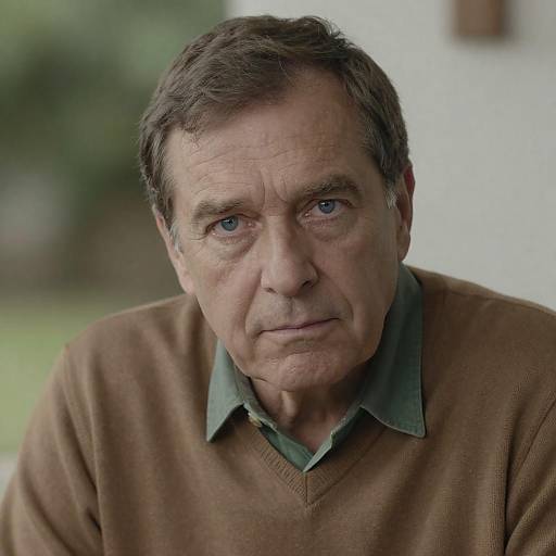 Contemplative Portrait of an Older Man