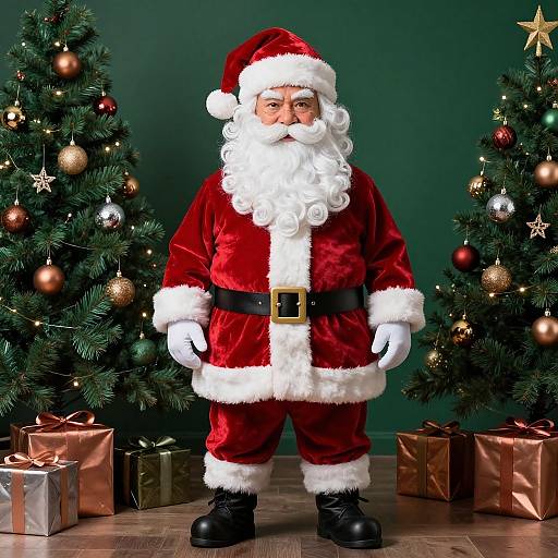 Photorealistic Chinese Santa Claus Holiday