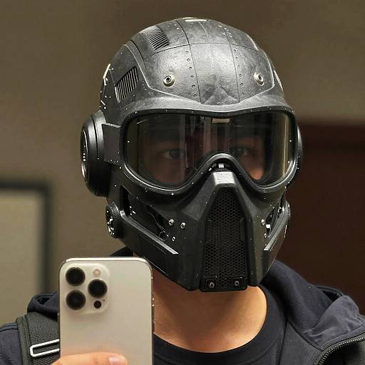 Photorealistic Quake Visor Portrait