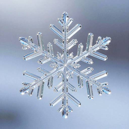 Delicate Sparkling Glass Snowflake