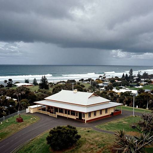 70s Style Josei Art of Stormy Australian Pub