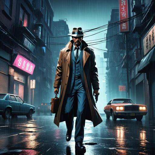 Gritty Detective in a Rain-Drenched Mystery