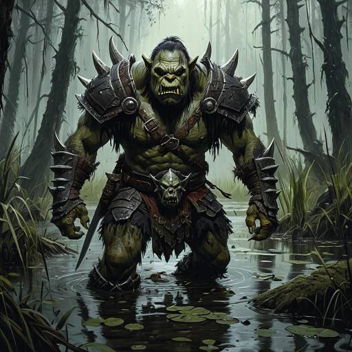Orc Warrior in Murky Swamp