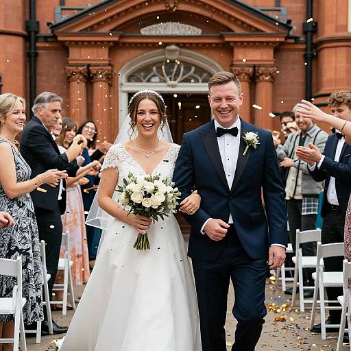 Manchester Wedding Confetti Celebration