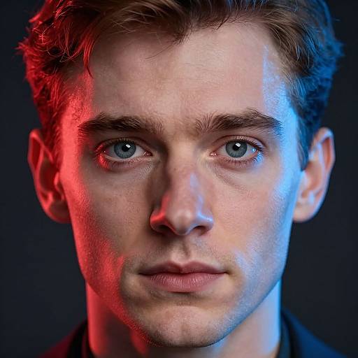 Photorealistic Headshot with Dramatic Lighting