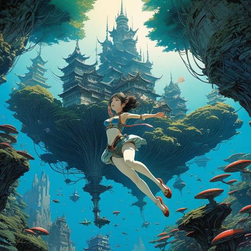 Surreal Fantasy in a Floating Castle Surreal Fantasy in a Floating Castle