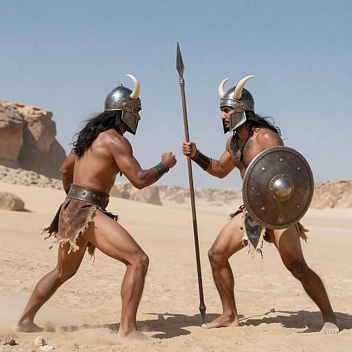 Epic Battle of Ancient Desert Warriors