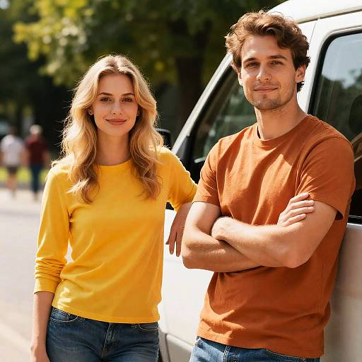 Sunny Day Park Portrait with Friends