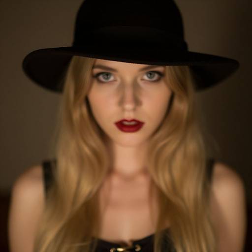 Realistic Vampy Woman Portrait