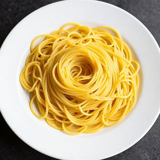 Vibrant Linguine Pasta on Dark Background