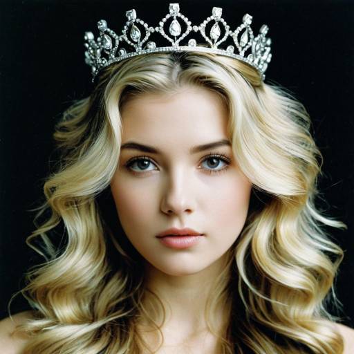 Blonde Woman Wearing Crown