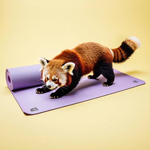 Joyful Red Panda Trio in Yoga Pose