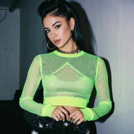 Glam Rock Fashion: Neon and Edgy Style
