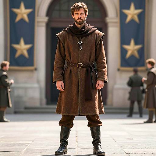 Photorealistic Medieval Costume in Urban Setting