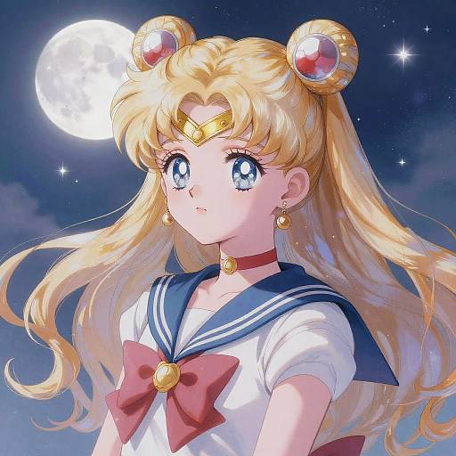 Sailor Moon Dreamlike Anime Portrait