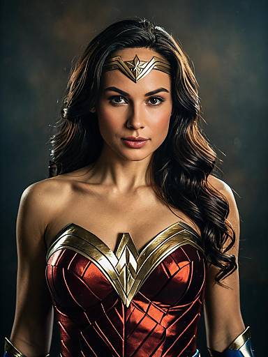 Waist-Up Editorial Wonder Woman Portrait