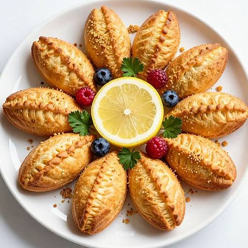 Golden Pithiviers with Lemon and Berries