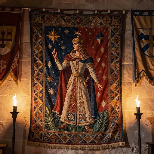 Jera Symbol in Medieval Tapestry