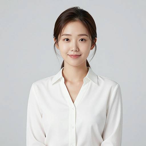 Minimalist Portrait of Korean Woman