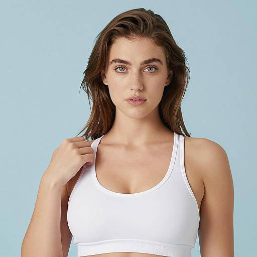 Portrait of a Young Woman in Sports Bra