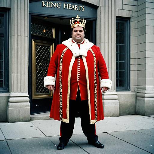 Plus Size King in Regal Costume