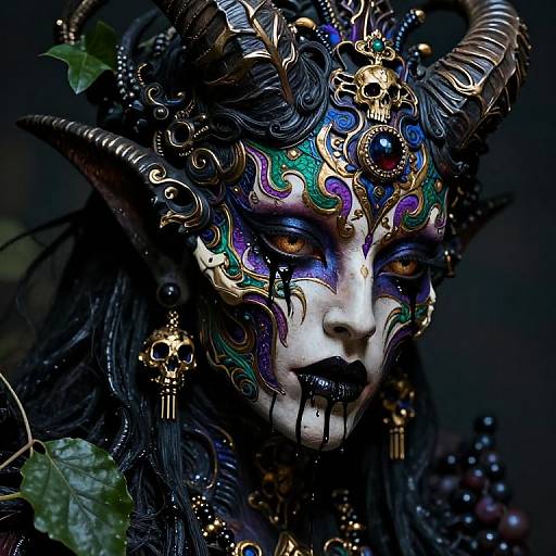 Ornate Hades Creature with Dripping Goo