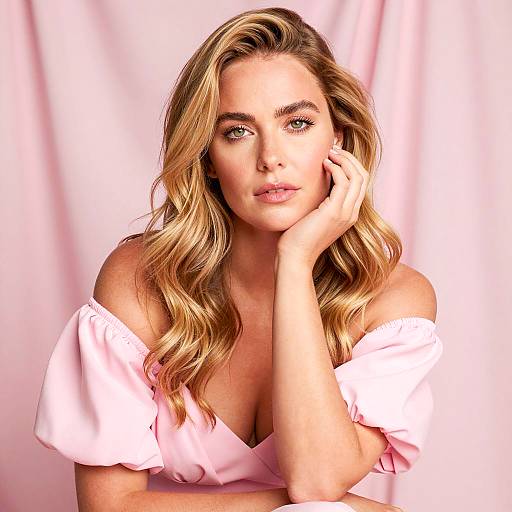 Elegant Portrait of a Blonde Woman