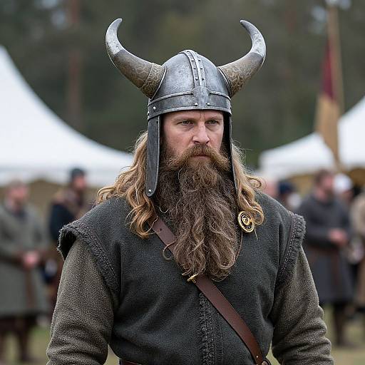 Viking Festival Costume with Beard