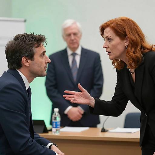 Business Disagreement in Meeting Room